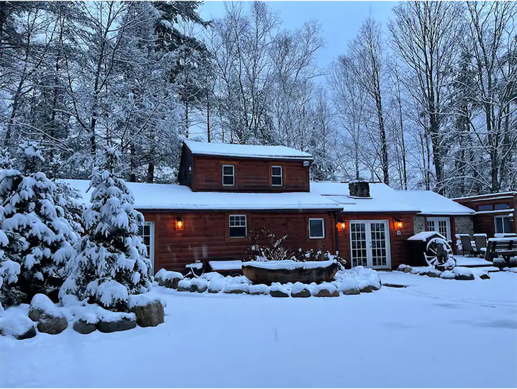 Mountainside Log Home